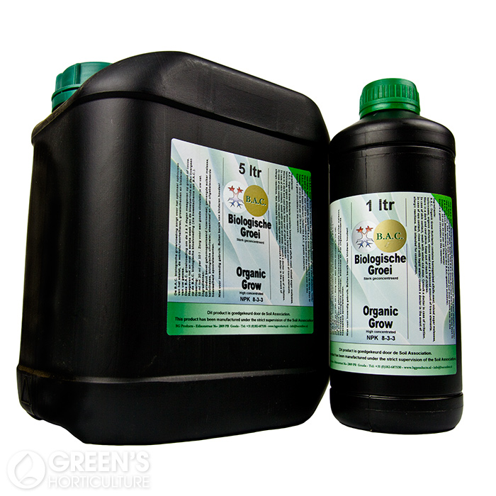 B.A.C. - ORGANIC GROW 5L. - - B.A.C. - FERTILIZANTES