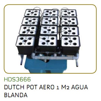 DUTCH POT AERO 1 M2 AGUA BLANDA - - GHE - HIDROPONIA