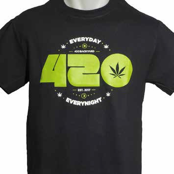 CAMISETA 420 - IMPRESION SENCILLA - 420 EVERYDAY - XL (NEGRA) - - CAMISETAS 420 - PARAFERNALIA