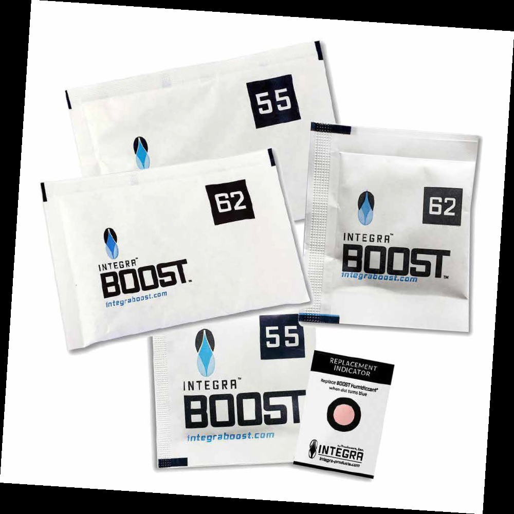 55% 67GR INTEGRA BOOST HUMIDITY PACK CAJA-BLISTER (12 UDS) - - CAJAS, BOTES, MONEDEROS Y BOLSAS - PARAFERNALIA