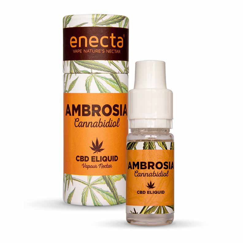 AMBROSIA 100 MG CBD E-LIQUID 10 ML (MELOCOTON) - - PARAFARMACIA Y COSMETICA - PARAFERNALIA