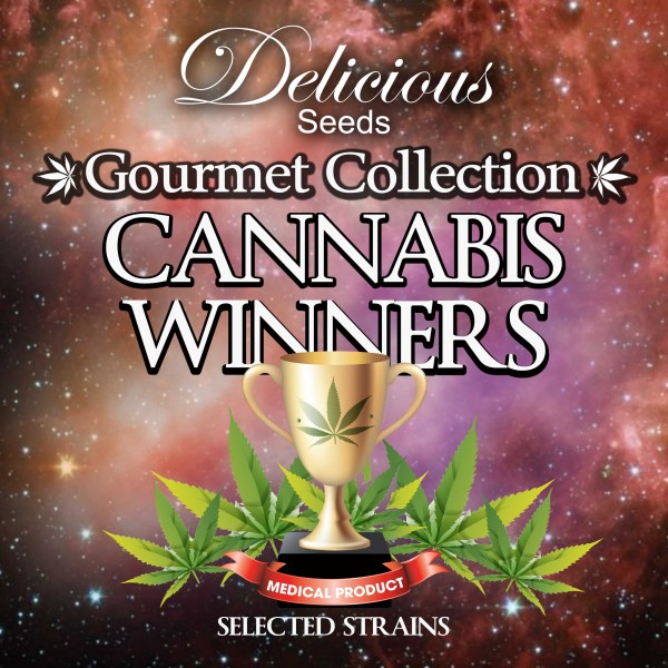 CANNABIS WINNERS # 1 (COLECCIONES) - 9 UNIDADES REGULARES - DELICIOUS SEEDS - SEMILLAS
